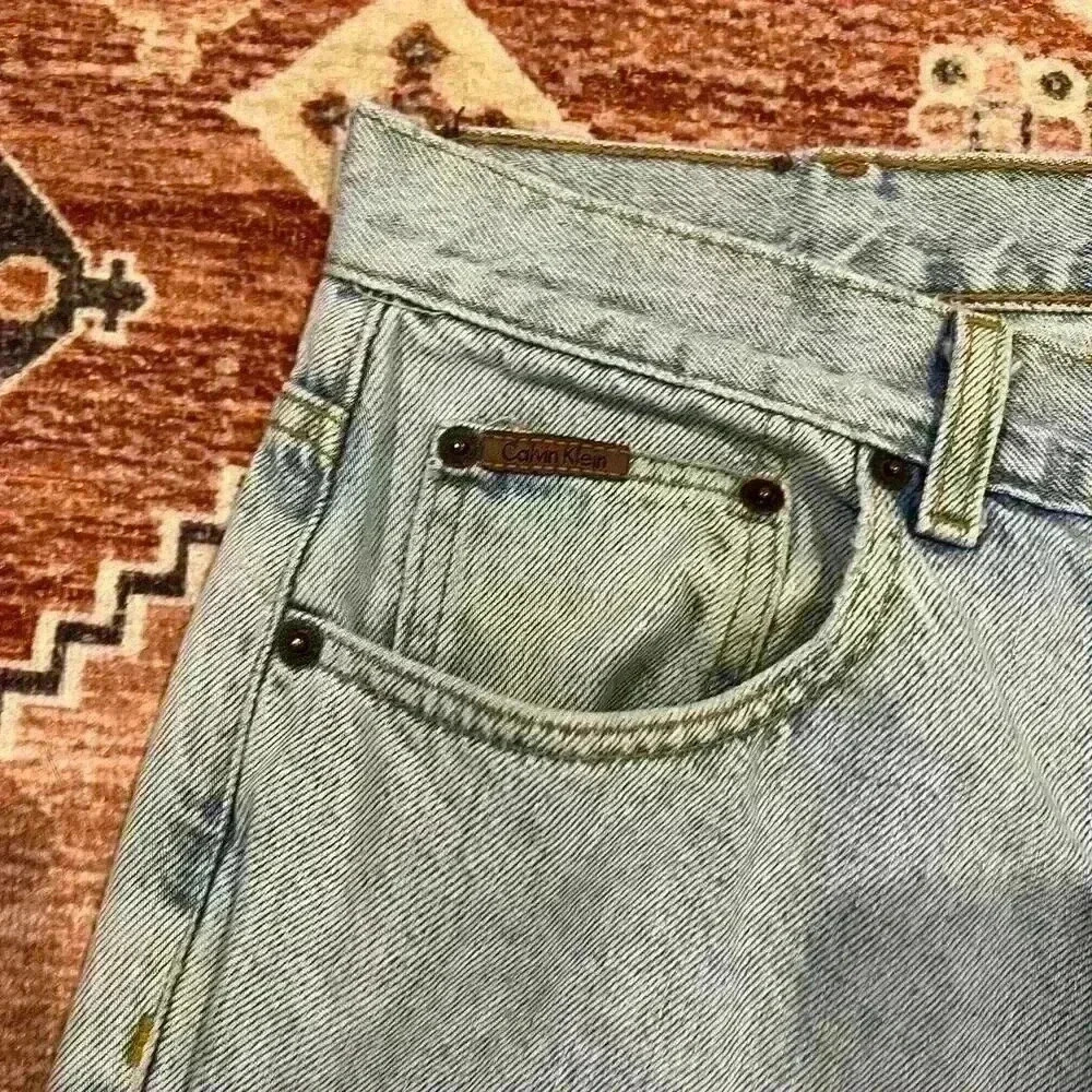 Vintage 90s Calvin Klein Easy Fit High Waisted Jeans - Picture 6 of 8